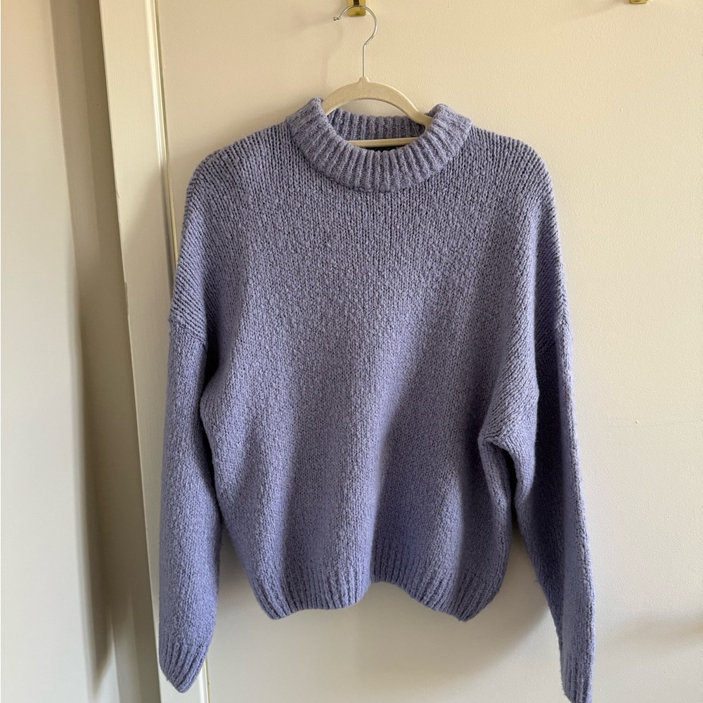 Glassworks London Lavender Mock Neck Sweater